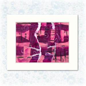 Grit of What Humanity Has Created by Mary Rush  Image: The Grit of What Humanity Has Created
Acrylic Collage on Paper
Artwork: 8.5 x 11 inches
Mat: 11 x 14 inches