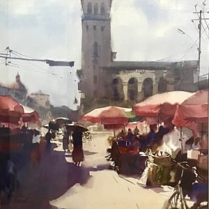 Strand Road, Rangoon by Myint Naing