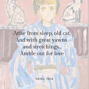 Cat Painting: Amble Out For Love by Anne-Louise Ewen 