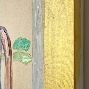 Simple Pink Horse Painting with Woman in Love by Anne-Louise Ewen 