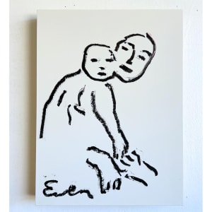 Mother & Child, Black and White by Anne-Louise Ewen 