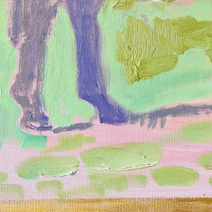 Lavender Horse Facing East by Anne-Louise Ewen 