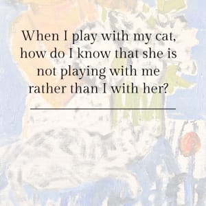Cat Painting: How Do I Know That She Is Not Playing With Me? by Anne-Louise Ewen 
