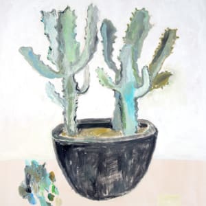 Cactus in Grey Pot