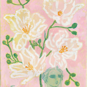 Flowers with Jade Face by Anne-Louise Ewen 