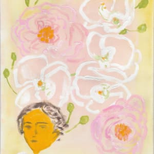 Flowers with Golden Face by Anne-Louise Ewen 