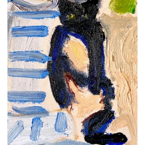 Cat Painting: These Little Gods, They Pull At Your Heart by Anne-Louise Ewen 