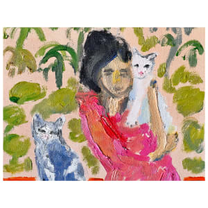 Cat Painting: One Cat Just Leads To Another by Anne-Louise Ewen 