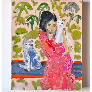 Cat Painting: One Cat Just Leads To Another by Anne-Louise Ewen 