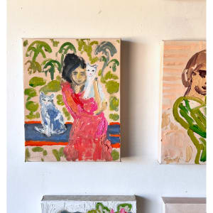 Cat Painting: One Cat Just Leads To Another by Anne-Louise Ewen 