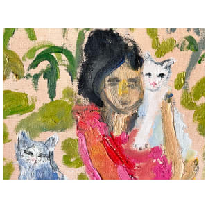 Cat Painting: One Cat Just Leads To Another by Anne-Louise Ewen 