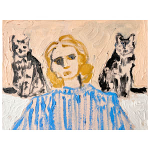 Cat Painting: You Become Responsible Forever For What You Have Tamed by Anne-Louise Ewen 