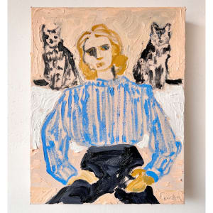 Cat Painting: You Become Responsible Forever For What You Have Tamed by Anne-Louise Ewen 