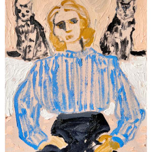 Cat Painting: You Become Responsible Forever For What You Have Tamed by Anne-Louise Ewen