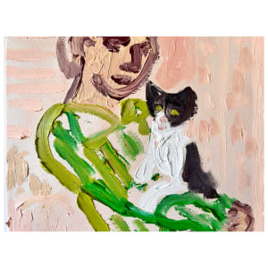 Cat Painting: I Think I'd Rather Have A Cat by Anne-Louise Ewen 