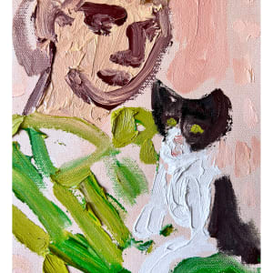 Cat Painting: I Think I'd Rather Have A Cat by Anne-Louise Ewen 