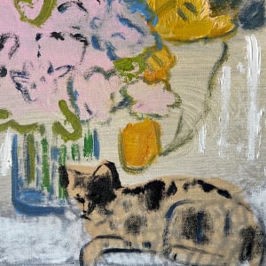 Cat Painting: I like the little they know, which is so much by Anne-Louise Ewen 