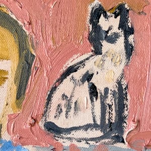 Cat Painting: Amble Out For Love by Anne-Louise Ewen 