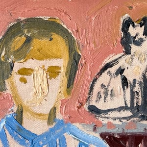 Cat Painting: Amble Out For Love by Anne-Louise Ewen 