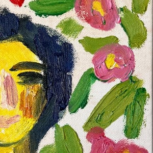 Cat Painting: Get Going on a Little Optimism Around Here by Anne-Louise Ewen 