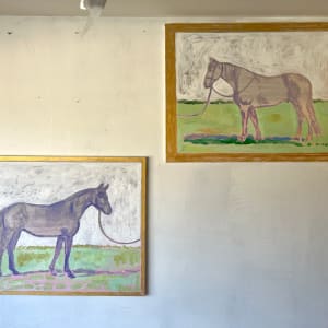 Lavender Horse Facing East by Anne-Louise Ewen 