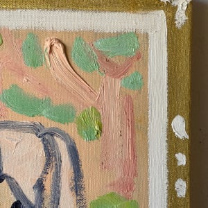 Small Horse, Gold and White Frame by Anne-Louise Ewen 