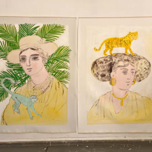 Portrait with Tiger by Anne-Louise Ewen 