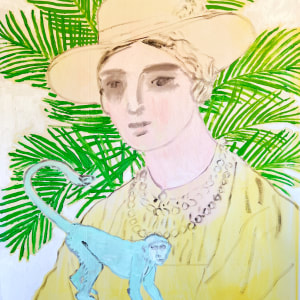 Portrait with Monkey by Anne-Louise Ewen