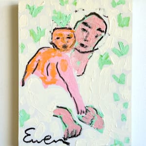 Mother & Child, Pink and Green 