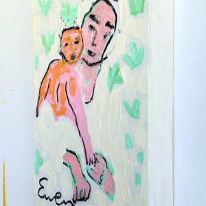 Mother & Child, Pink and Green 