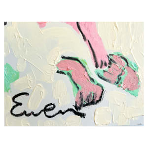 Mother & Child, Pink and Green 