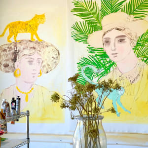 Portrait with Tiger by Anne-Louise Ewen 