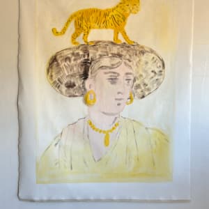 Portrait with Tiger by Anne-Louise Ewen 