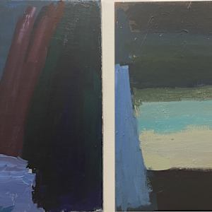 Untitled Diptych 1 by Larry Kirksey
