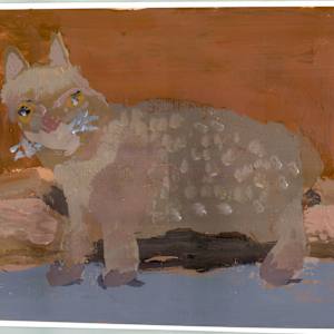 A Gold Kitty Cat by Gillian Colhoun