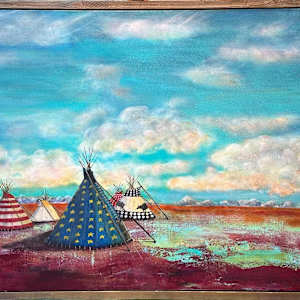 "Blackfeet Teepees -2" by Natalie Smith