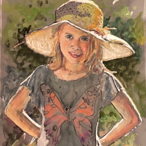 Girl With A Sunhat by Martin Spang Olsen