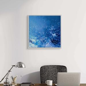 Blue splash waves by Mandy Damirali 
