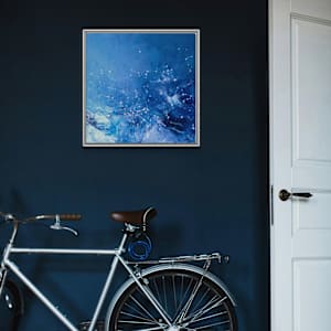 Blue splash waves by Mandy Damirali 