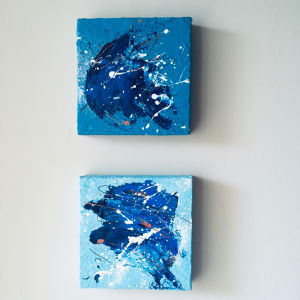 Deep blue splash by Mandy Damirali 