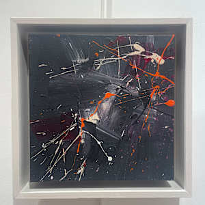 Deep black, small 2 by Mandy Damirali