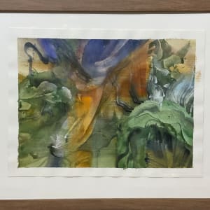 Green dragon, Framed by Mandy Damirali