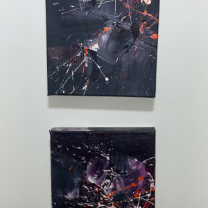 Deep black, small 2 by Mandy Damirali 