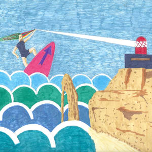 Prism Surfer by Perry Art Productions "Finding The Beauty"              50% off entire site!