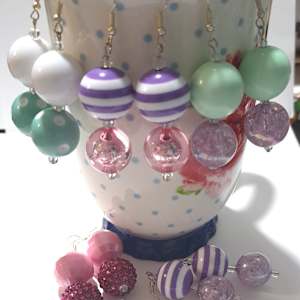 Earrings on A Cup Display by Perry Art Productions "Finding The Beauty"              50% off entire site!