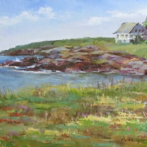 The White House at Lobster Cove - Monhegan by Aida Garrity