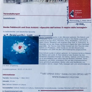International References (Bayerischer Atelierförderpreis, UN-Exhibition, Teatro Ariston Sanremo...) by Renee Fabbiocchi 