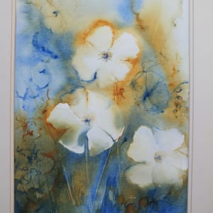 Hedge Roses  Image: Hedge Roses - Contemporary Floral Mounted