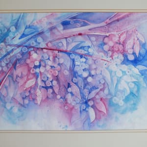 Winter Berries by Sarion Gravelle-Harris  Image: Winter Berries - Countryside Abstract Mounted