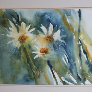 Daisy Magic by Sarion Gravelle-Harris  Image: Daisy Magic - Contemporary Garden Flowers Mounted